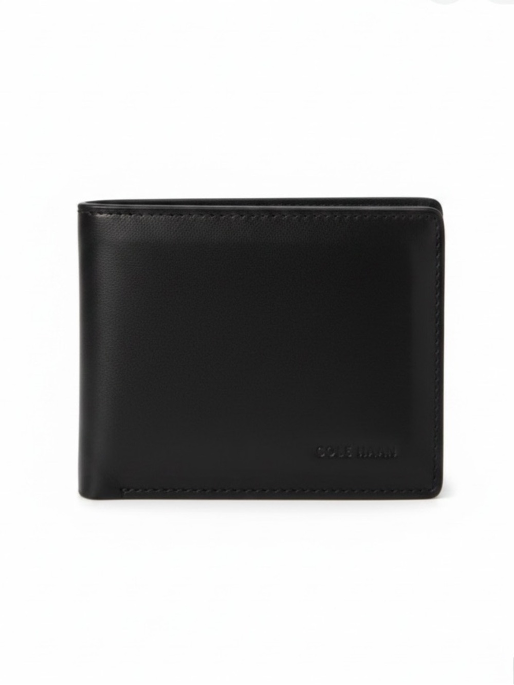 NWT Cole Haan Men’s‎ Leather Bifold Compact Wallet Fathers Day Gift Premium